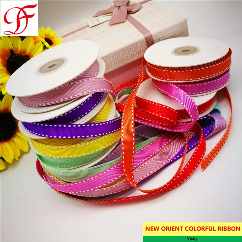 Nylon Stitch Grosgrain Ribbon Double/Singe Face Satin Ribbon Sheer Organza Hemp Taffeta Gingham Ribbon for Garment/Wrapping/Gift/Bows/Packing/Christmas