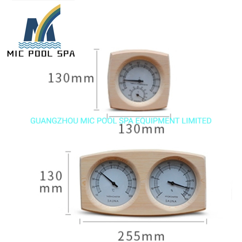 Indoor Sauna Room Plastic Temperature and Humidity Meter