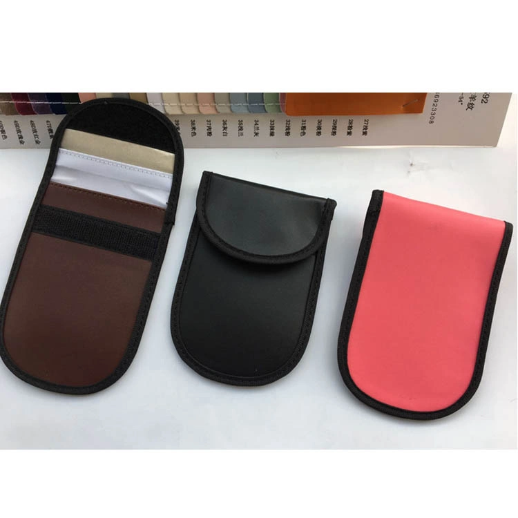 Customized PU Leather RFID Blocking Case Wallet for Smart Phone/Car Key