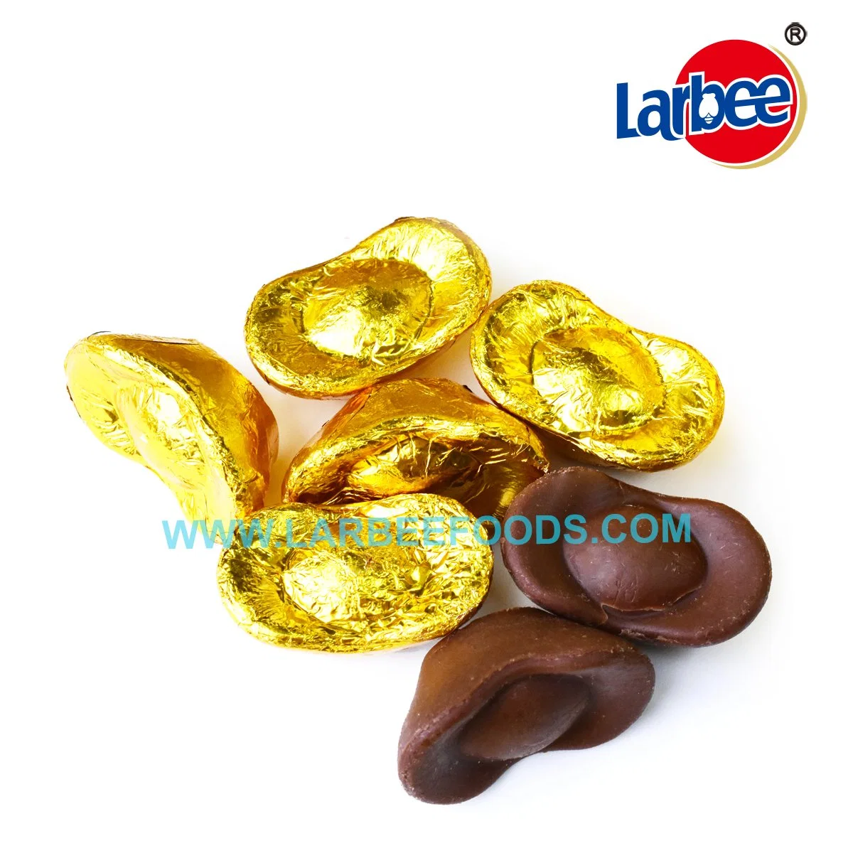 New Arrival Halal Candy Gold Ingot Chocolate from Larbee Factory