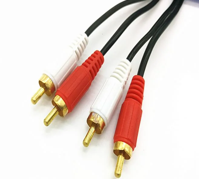 Molding 2RCA to 2RCA Cable Audio Video Digital Cable for Computer DVD Speaker