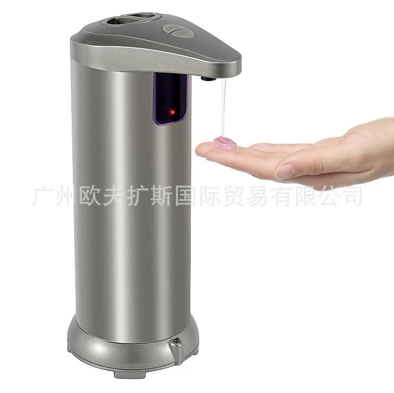 USA FCC Tested Soap Dispenser Stainless Steel 280ml Infrared Sensor