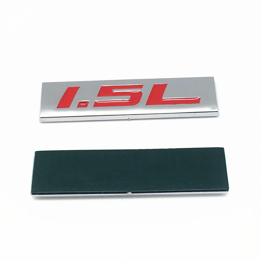 Factory Wholesale Customer Logo Fit for Metal Emblem Car Bumper Trunk Fender Decal Logo Badge Chrome 1.5L 1.5 L