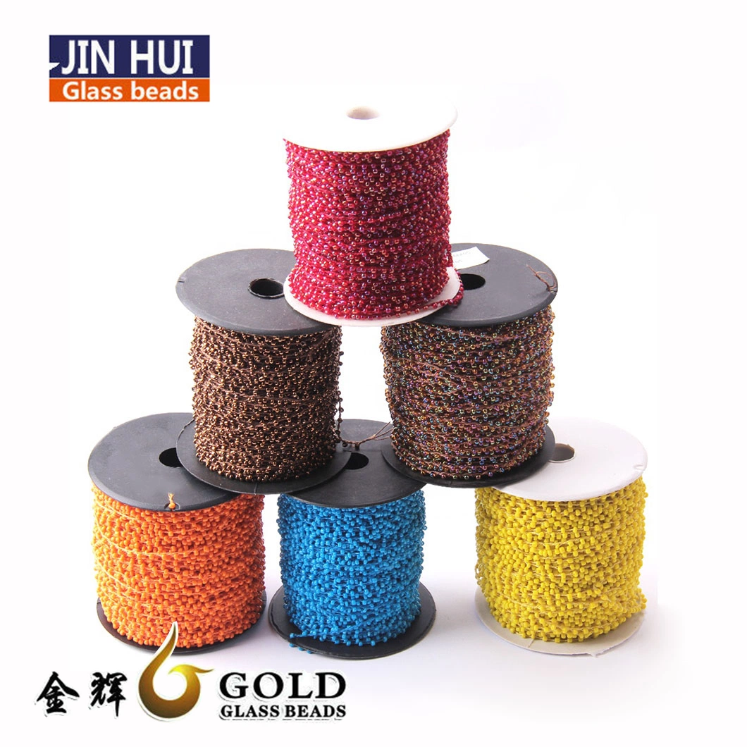 Computerized Embroidery Machine Glass Beads String Thread Loose Strands