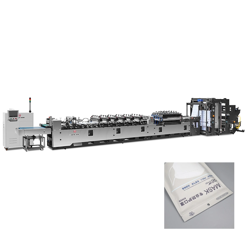 Hot Sale Fully Automatic Zip Lock 3 Side Seal Mask Packing Bag Making Machine