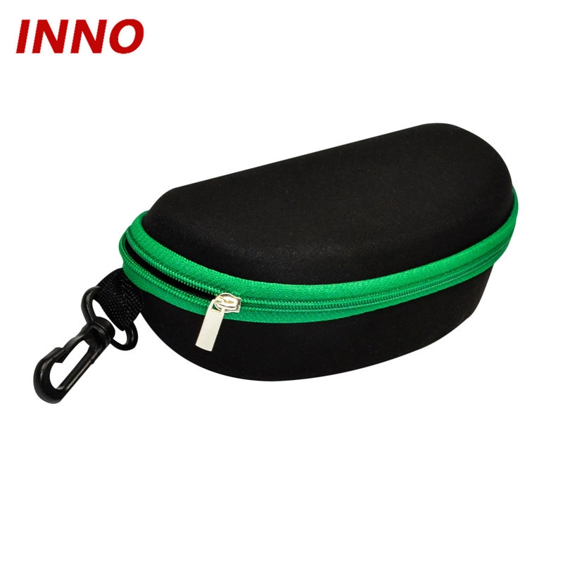 Inno-E042 Manufacturer Wholesale/Supplier Eco-Friendly Knitted Fabric Colour Zipper EVA Eyewear Case for Sunglasses, Custom Logo