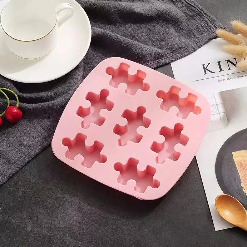 Puzzle criativo feito à mão e vendido a quente sem BPA em silicone Mold