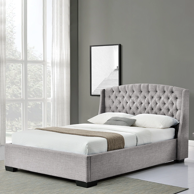 Willsoon Furniture 1177 Sleigh Double/King/Queen Bed Frame American Style Bedroom Furniture