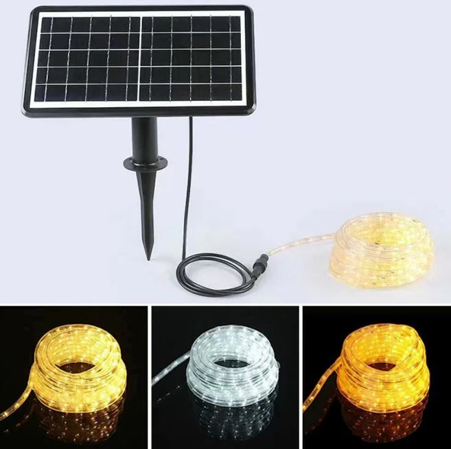 Waterproof Outdoor Solar Power RGB LED Light Strip