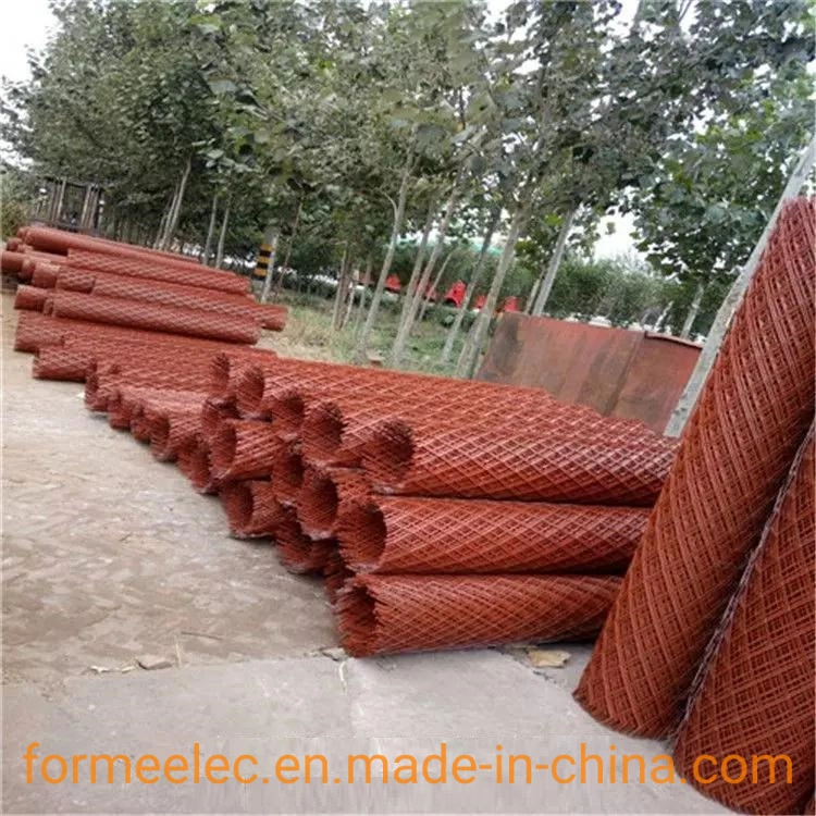 Plain Steel Mesh Construction Steel Mesh Antirust Paint Diamond Mesh