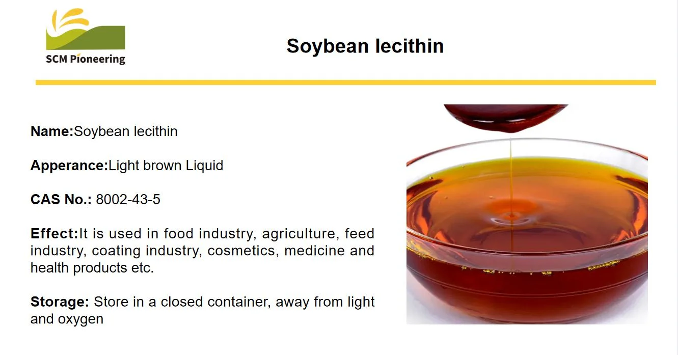 Los alimentos naturales grado emulsionante lecitina de soya Lecitina de soja líquido 8002-43-5