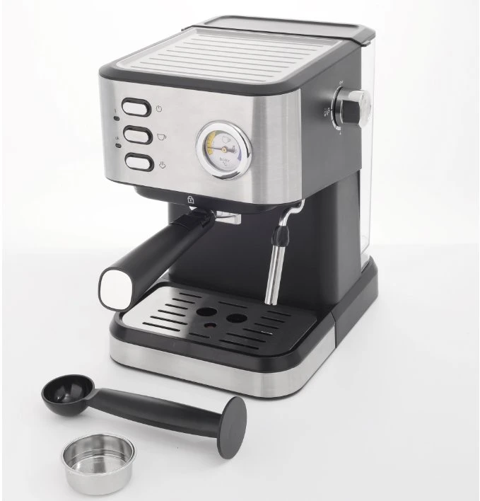 Halbautomatische Italienische Hebel Edelstahl 15 Bar Pumpe Türkisch Cappuccino-Kaffeemaschine