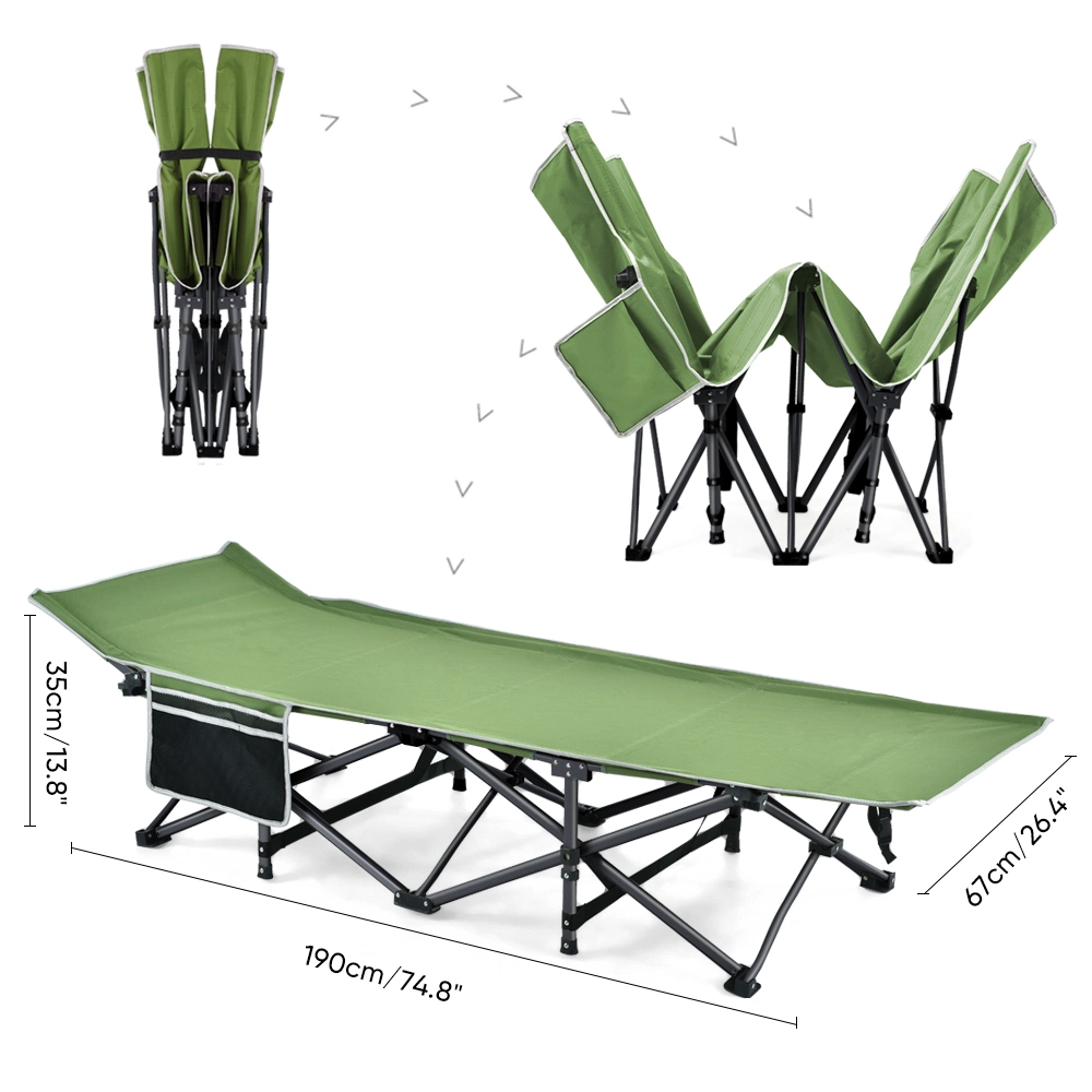 Cama plegable portátil para uso en interiores y exteriores durante viajes, campamentos y vacaciones