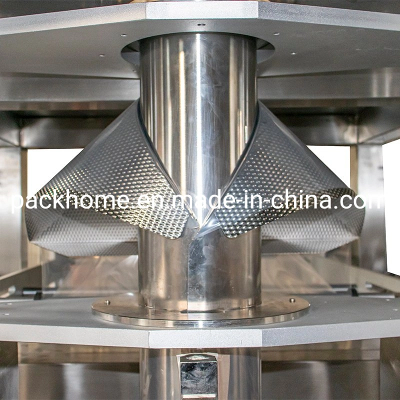 Dried Fruit Food Pasta Noodle Cheese Plantain Maccarroni Potato Chips Gusset Bag Multihead Weigher Filling Bagging Packaging Packing Machine