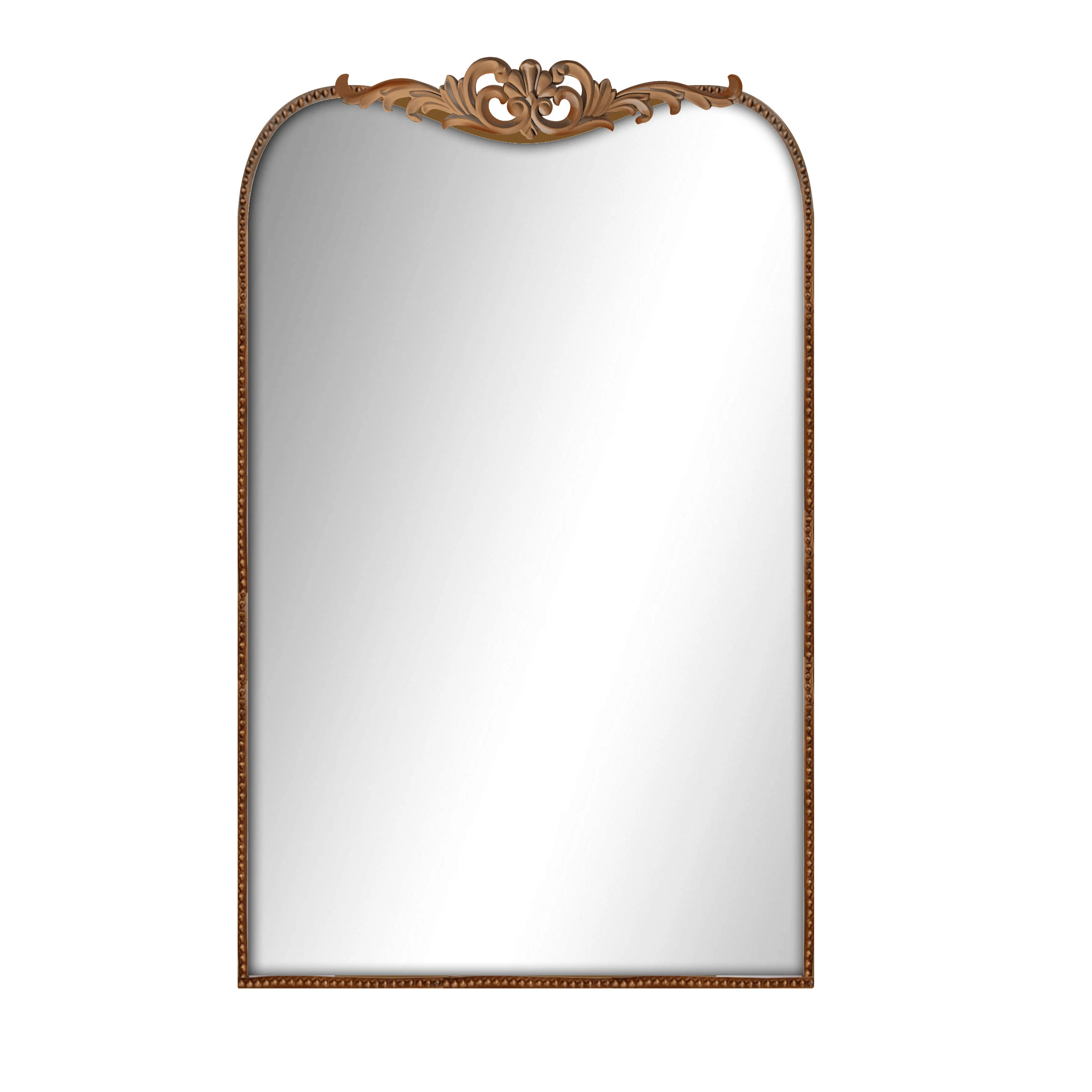 Vente de grandes Retro fer chaud Miroir mural en aluminium