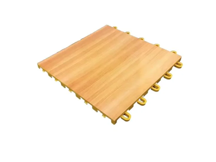 2023 New Design Competitive Indoor Basketball Wooden Grain PP Tiles Sport Courts Inside Court Flooring