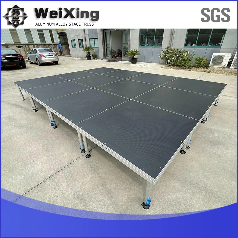 1*2m/4FT*4FT Weixing Moving Adjustable Moving Portable Aluminum Stage Platform for Sale