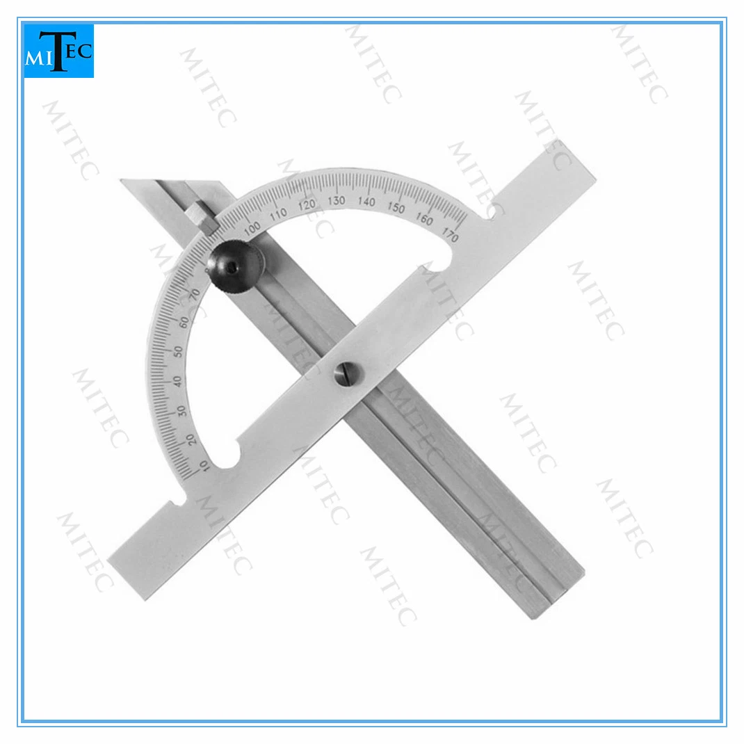 Stainless Steel 180 Degree Adjustable Angle Gauge Finder Protractor