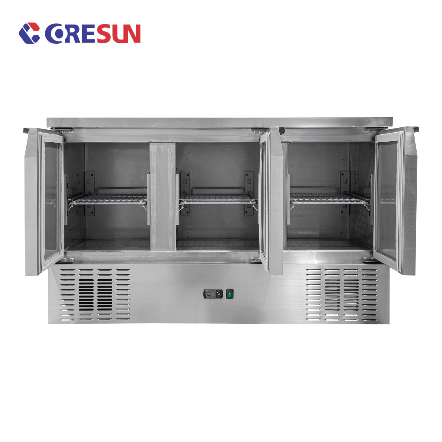 Restaurante comercial em frigoríficos de contador Frigorífico Pizza Sanduíche de tabela Tabela Prep Freezer Exibir contador de Salada