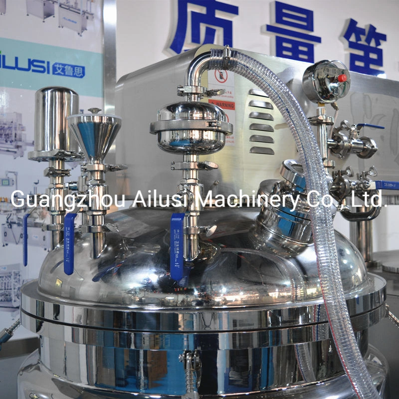 Material Vacuum Emulsifying Mixer with Water Pot and Oil Pot Machine