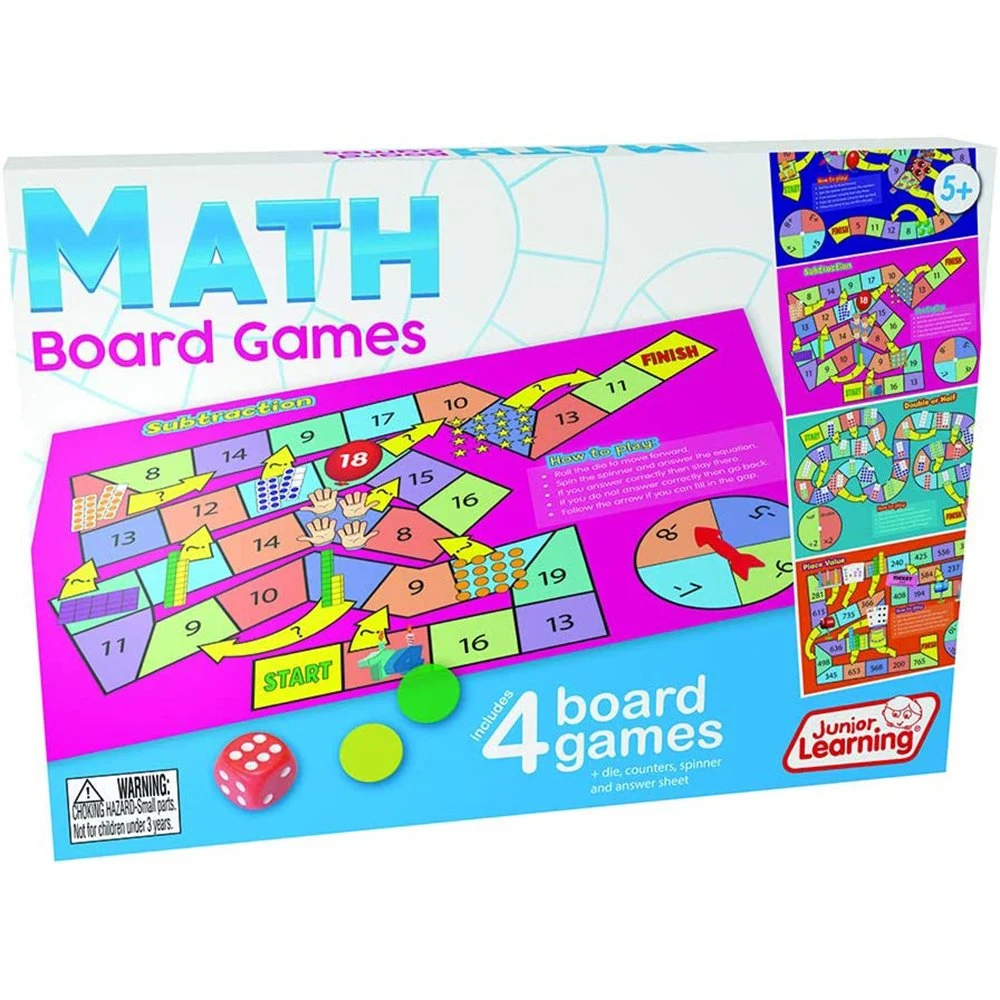 Junior Learning Math Games Paper Board