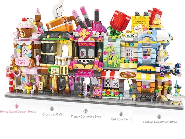 Trendy Cosmetics Store 348PCS Brick Block Toy