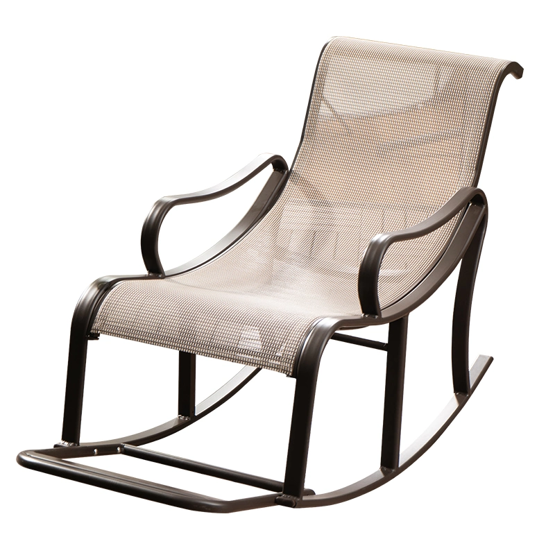 Vangarden Sling Metal Modern Outdoor Garden Rocking Chair