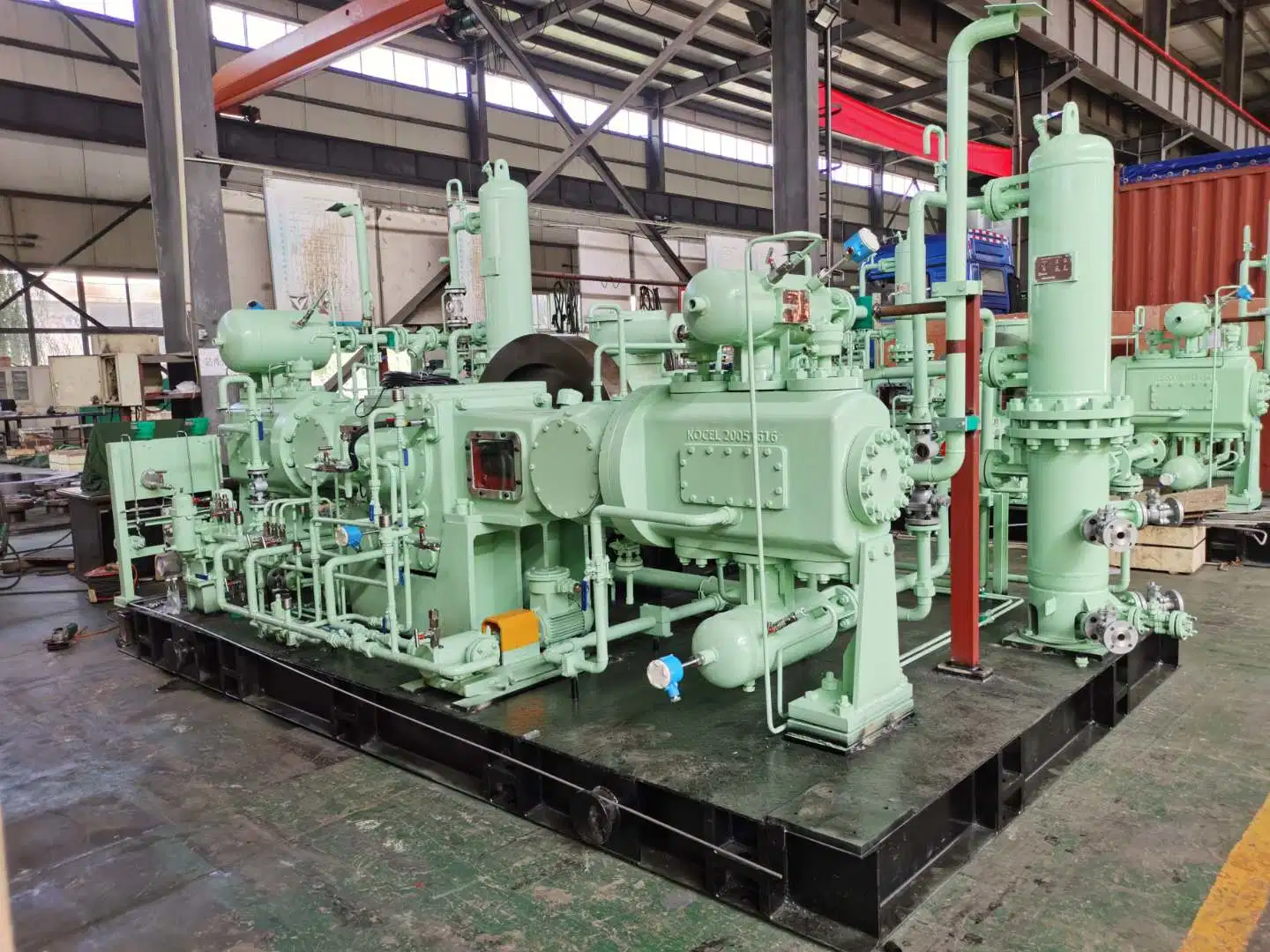 380HP 280kw Ex Diict4 Water Cooled Oil Free Regenerated Hydrogen Gas Compressor