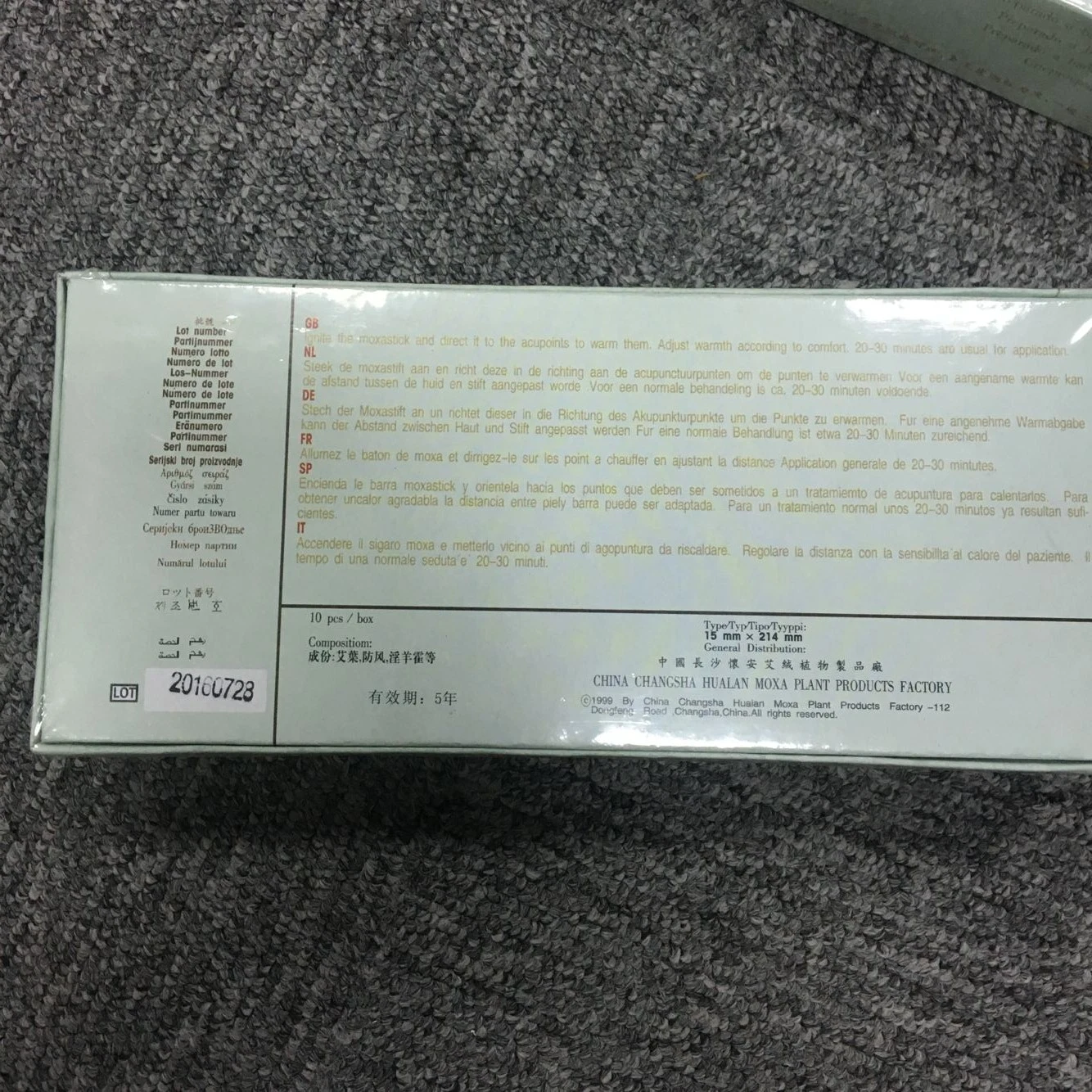 Huaian Brand Taiyi Moxa Stick with Ce Certificate