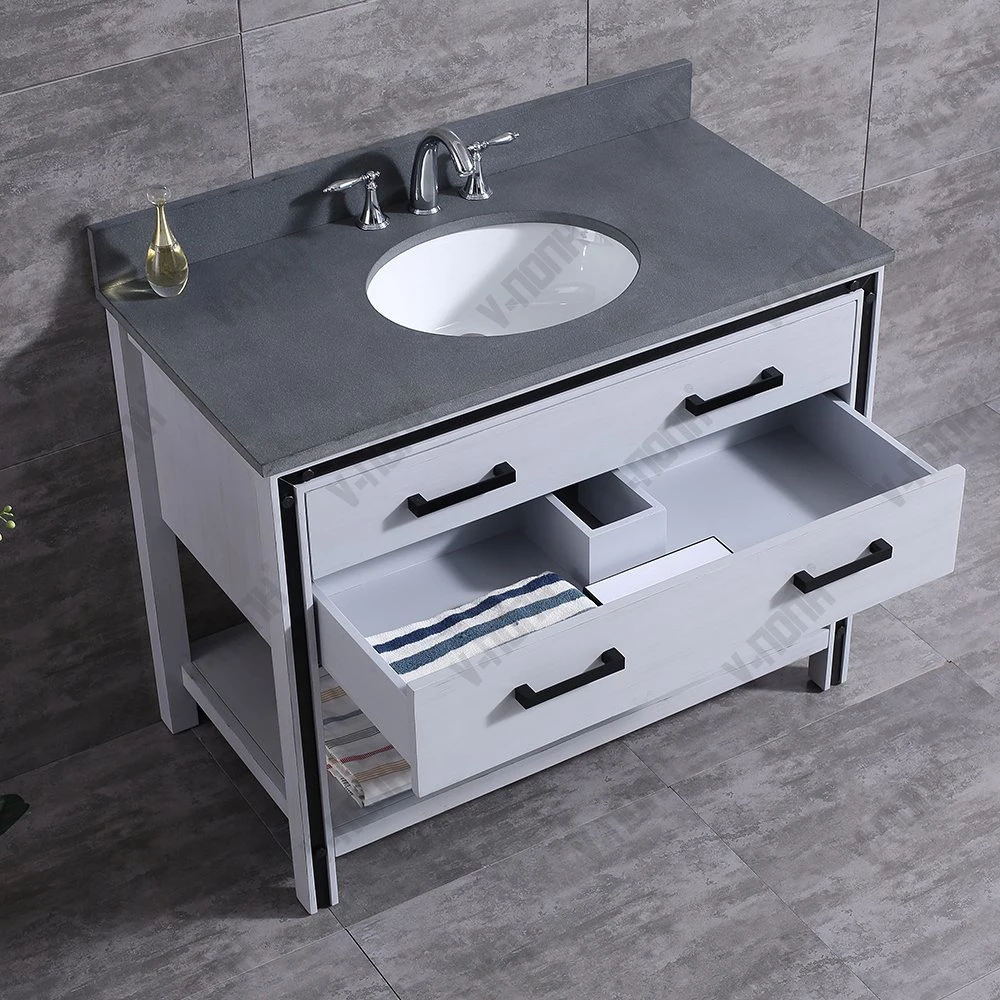 New Design Elegant Single Sinks Cabinet Furniture for Bathroom Use