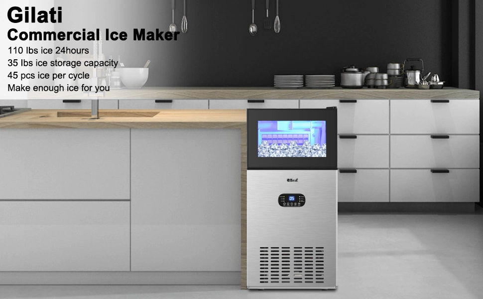 40кг/24h (45ПК/цикл) Fareast Gilati коммерческих Ice Maker машины