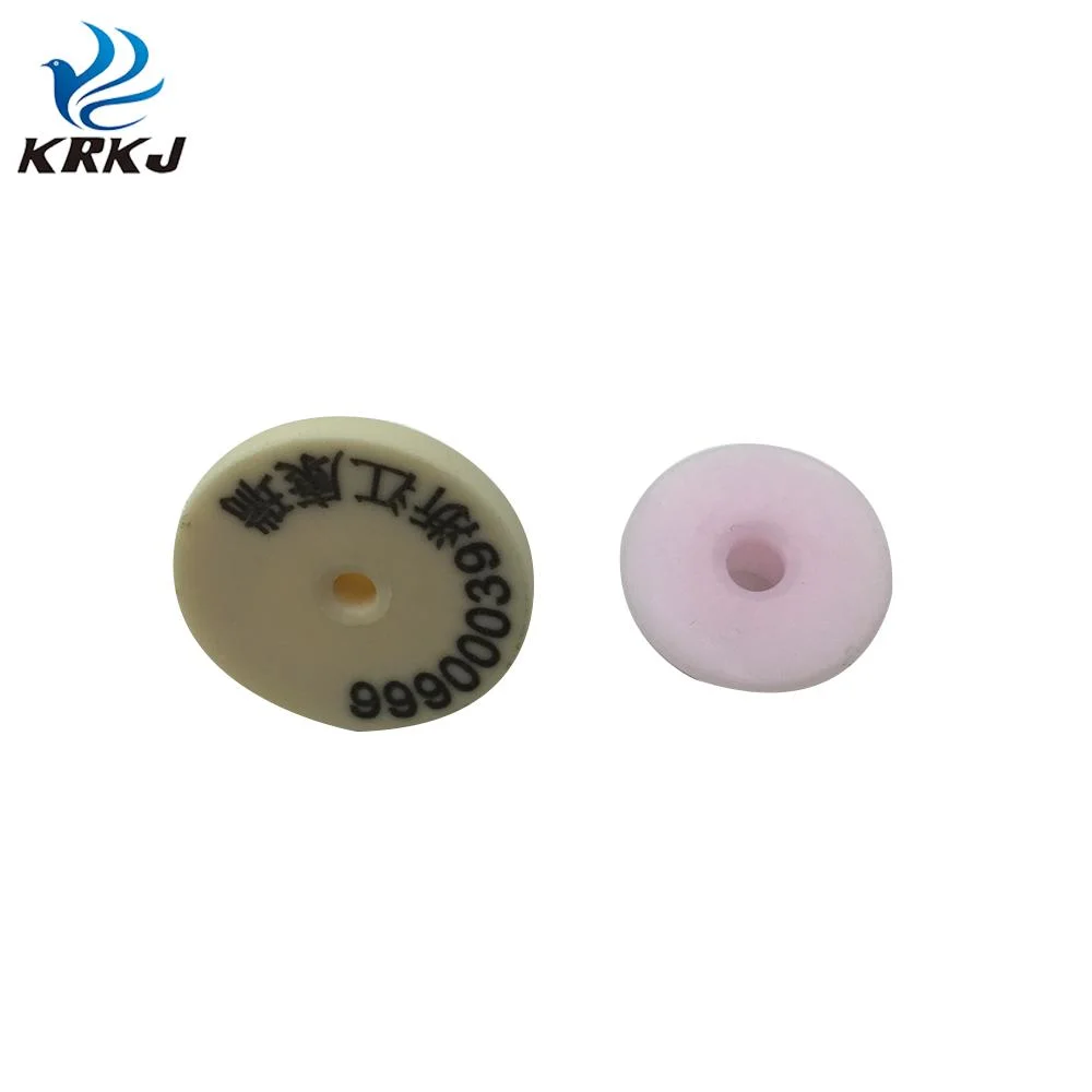 TPU Ultra High Frequency RFID Animal Sheep Round Icra Ear Tag System for Pig