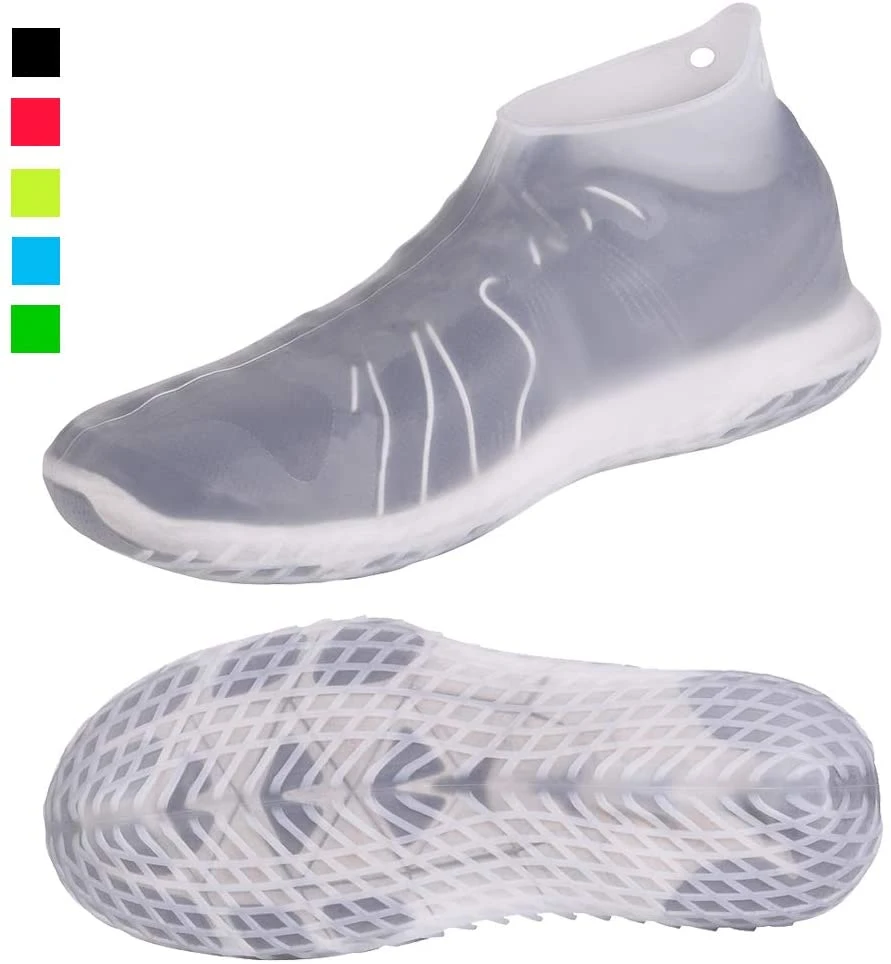 No-Slip Protector de la zapata de goma de silicona silicona reutilizables Cubrezapatos impermeable para varios de resistencia y de uso