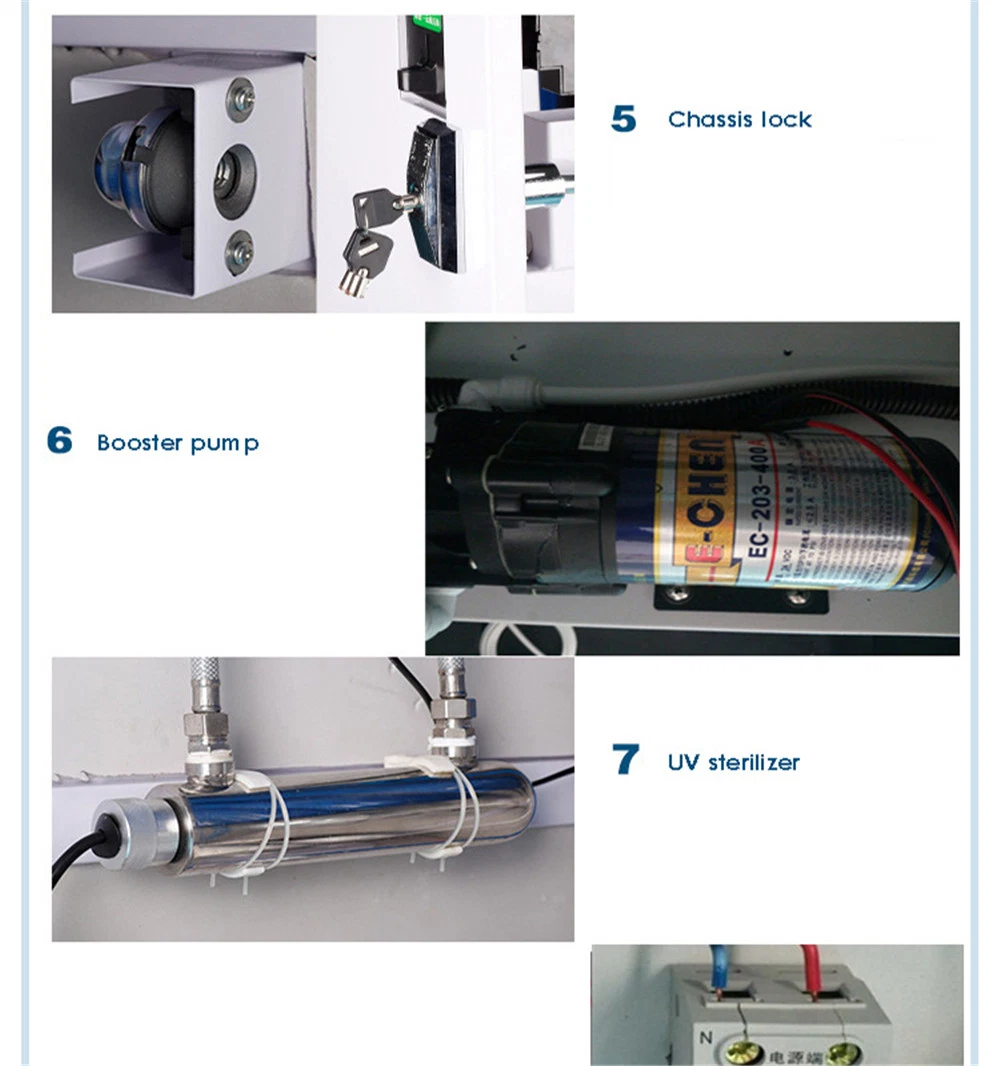 Machine à eau pure à filtration en plusieurs étapes à osmose inverse