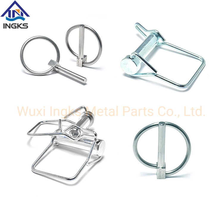 Zinc Plating D Shape Round Double Wire Shaft Wire-Lock Clevis Pin