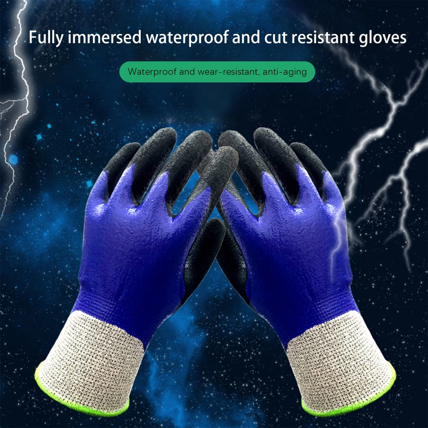 Factory Price Wholesale Protection Work Gloves Level 5 Anti Cut Resistant Hppe Nitrile Foam Coated Protective Gloves