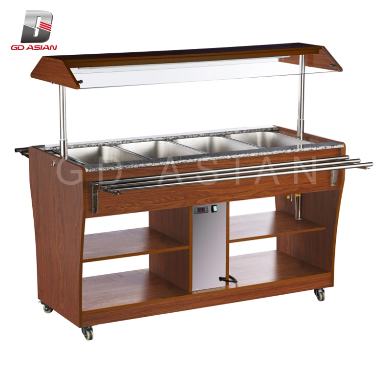 1210L Trolley Comercial eléctrico caliente buffet