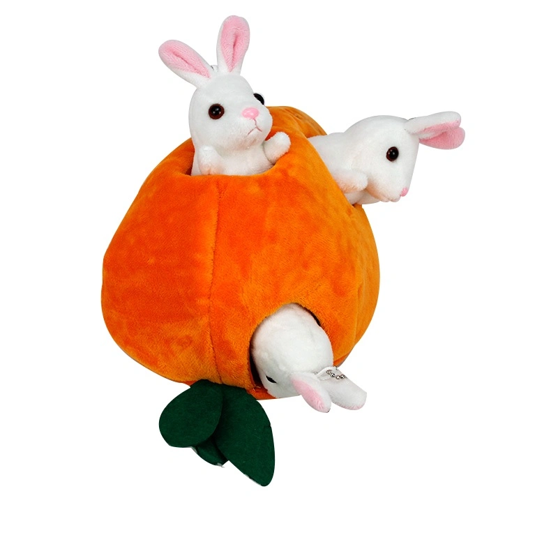 2022 Custom фаршированные заяц моркови Nest/дома животных Наборы игрушек Малых шикарных детский мягкий заяц Пэт мягкие игрушки