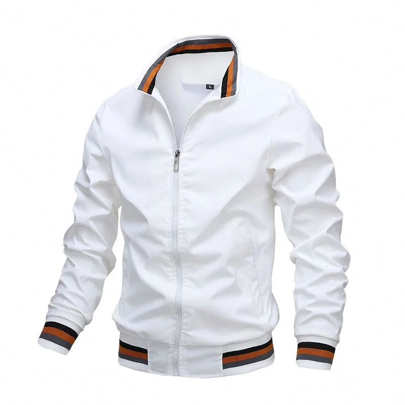 Custom Winter Mens Varsity Letterman Blank Golf Lightweight Windbreaker Bomber Jacket