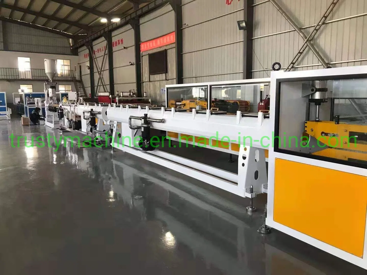 Plastic PPR / Pert PE PVC Pipe Making Extruder Production Line / Extrusion Machine