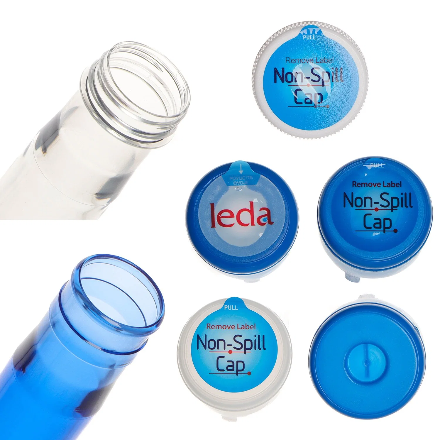 Free Samples 55 mm Neck Size Non Spill Lid 19 Liter 20 Litre 5 Gallon Plastic Water Bottle Cap