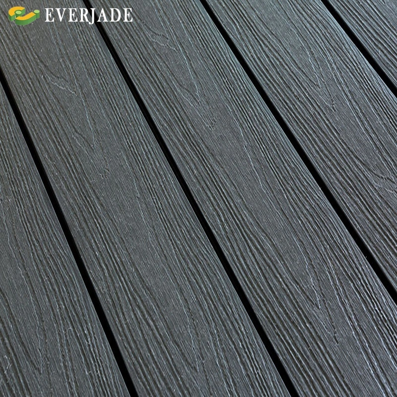 Günstige Composite-Deck Outdoor Garten Schwimmbad Bodenbeläge 3D Co-Extrusion WPC-Decking