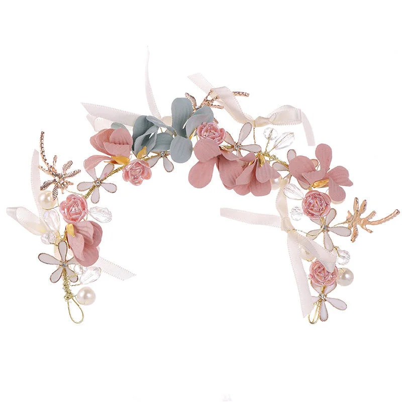 Children's Flower Headband Trendy Wreath Woman Headwear Performance Dress Accessories