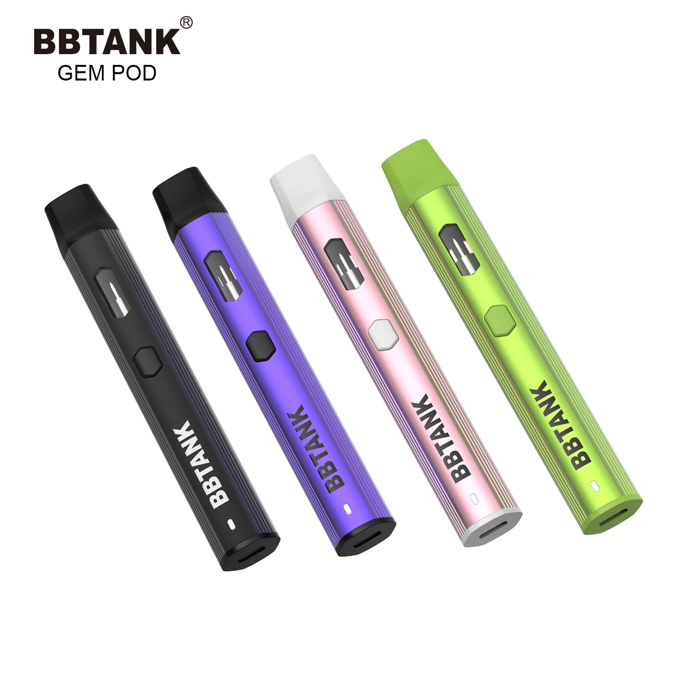 Bbtank 2ml Oil Vaporizer Pen Preheat Thick Oil Vape Pen 2g USB C Recharge Empty Vape