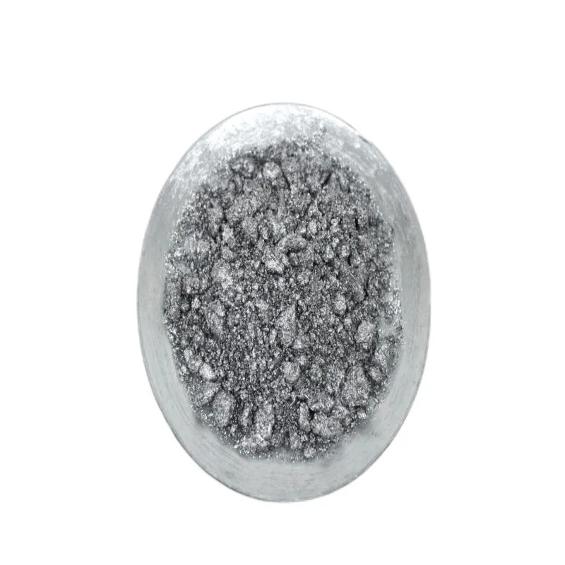 Pâte d'aluminium gris métallisé à forte capacité météorologique. Pigment d'aluminium