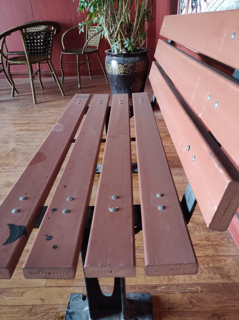 Meubles de jardin extérieur WPC attendant chaise de table anti-décoloration de salle à manger Jardin extérieur, chaise de maison au restaurant Wood Wedding