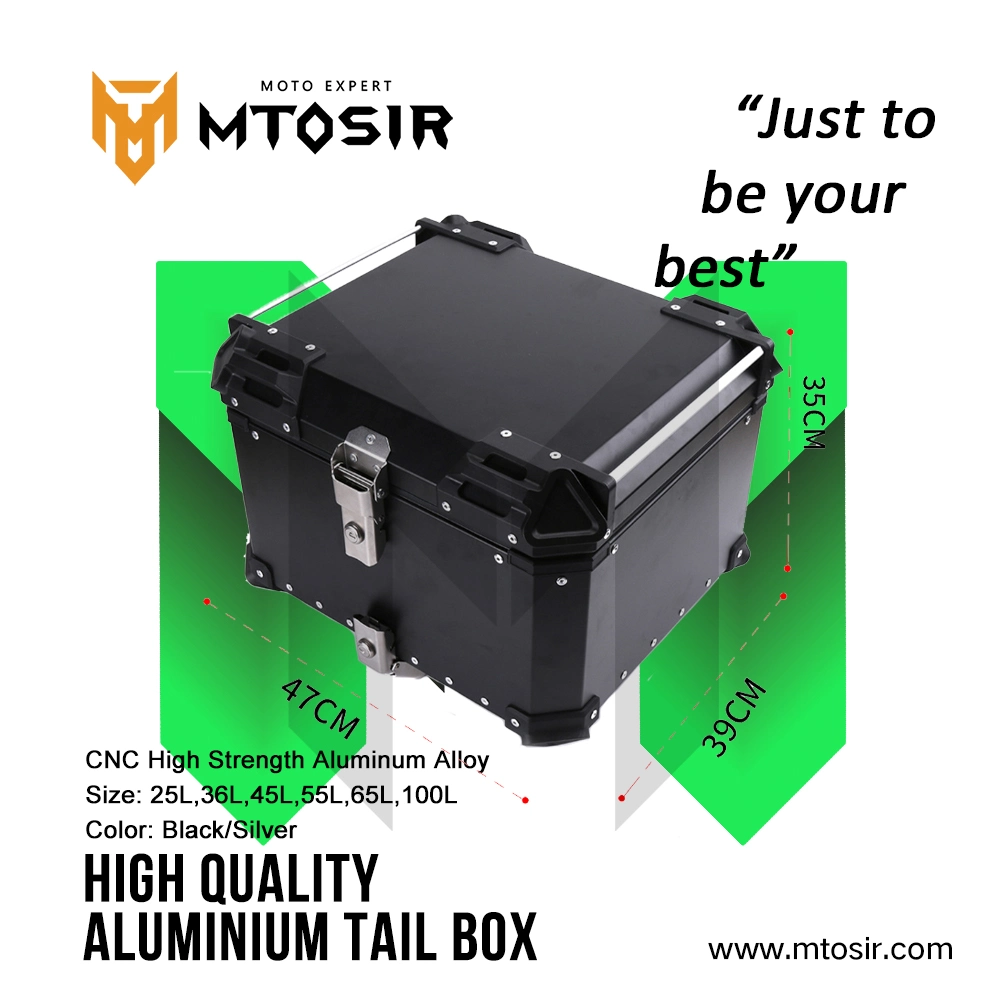 Aluminium Tail Box Black High quality/High cost performance  Motorcycle Accessories Luggage