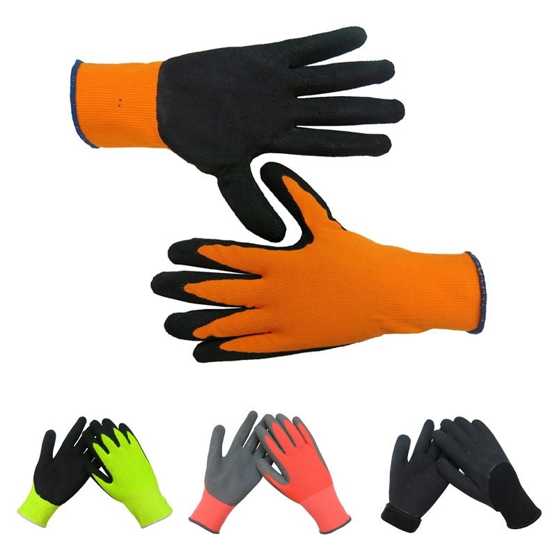 Guantes de Trabajo de Seguridad de espuma de caucho de látex para hombres mujeres General Multi Use Construcción almacén de Jardinería montaje de paisajes, Luvas Guantes