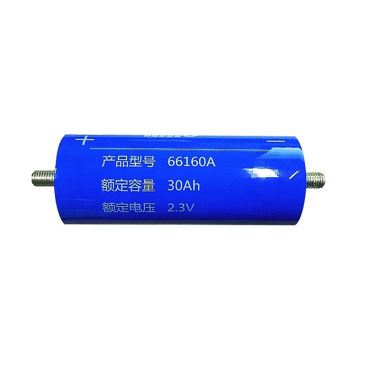 Yinlong 66160H 2.3V 30ah 33ah 40ah 45ah Lto Titanato de Lítio cilíndrica para armazenamento de energia da bateria Bateria Lto