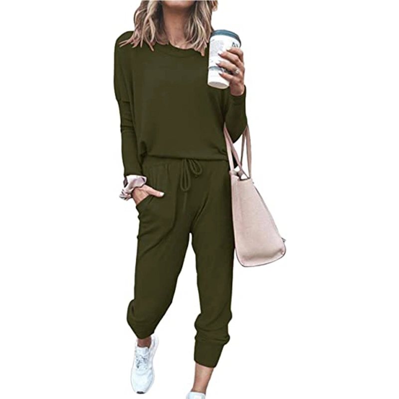 Fashion Sweatpants and Hoodie Set Casual Women's Sports Clothing for Joggers